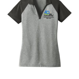 LST641 Sport-Tek Ladies Posi Charge RacerMesh Raglan Heather Polos