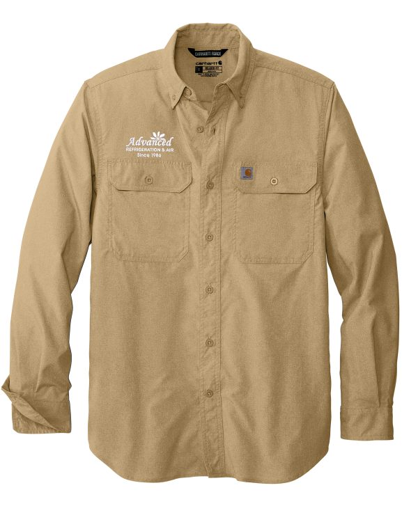 CT105291 Carhartt Force® Solid Long Sleeve Shirt UPF 50+ - Image 3